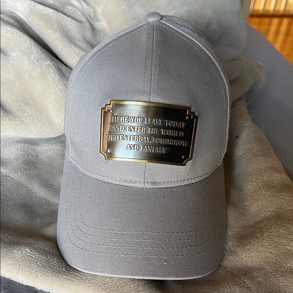 WDW Disney Parks adjustable hat, ball cap. World of yesterday, tomorrow &fantasy